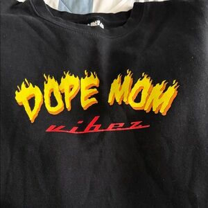 Dope Mom Vibes Black Kids Shirt
